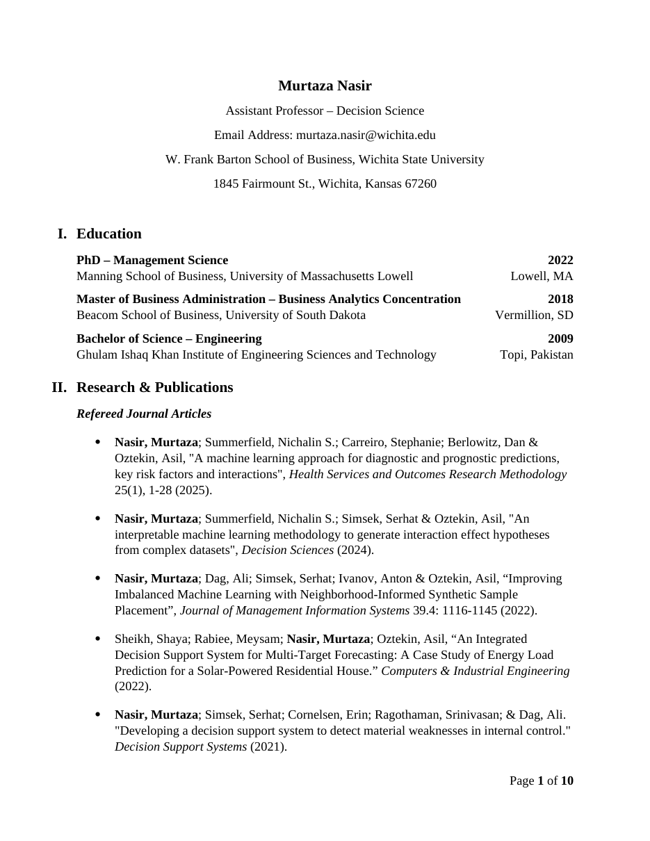 CV page 1