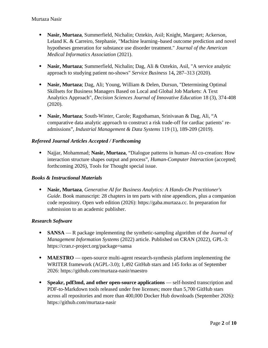CV page 2