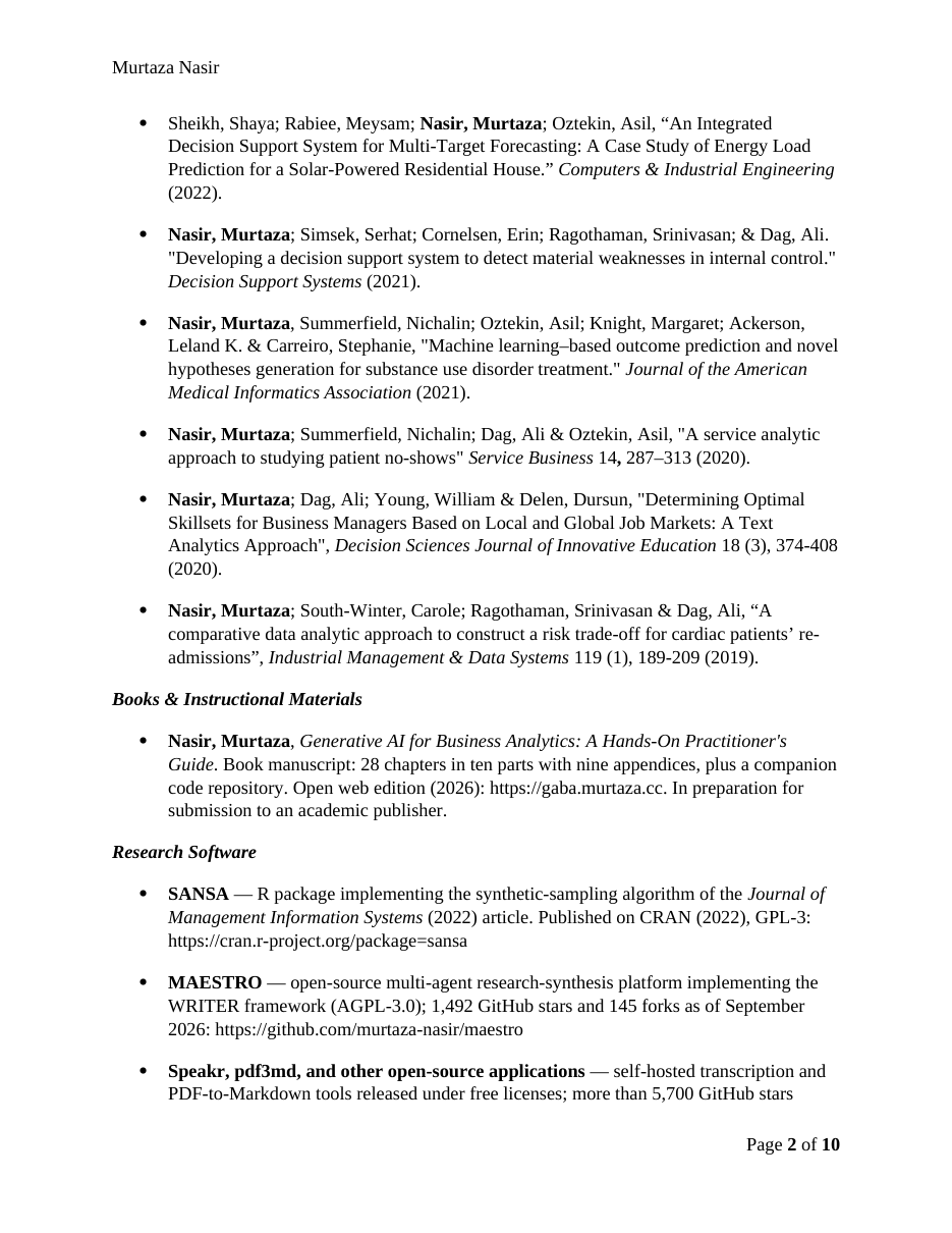 CV page 2
