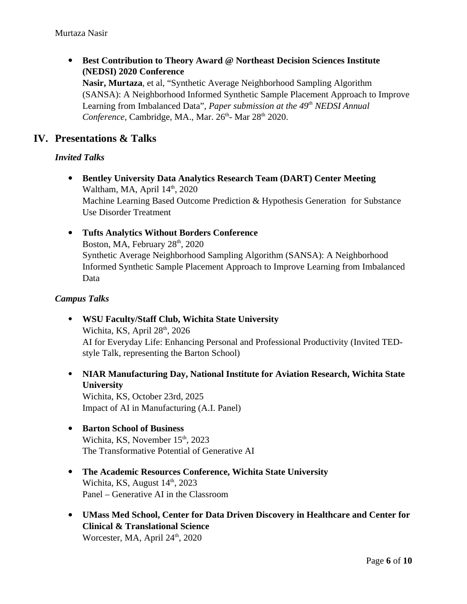 CV page 6