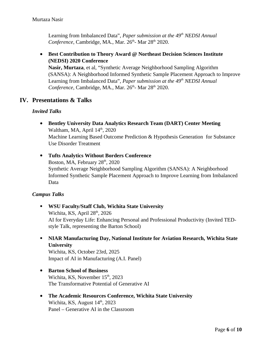 CV page 6