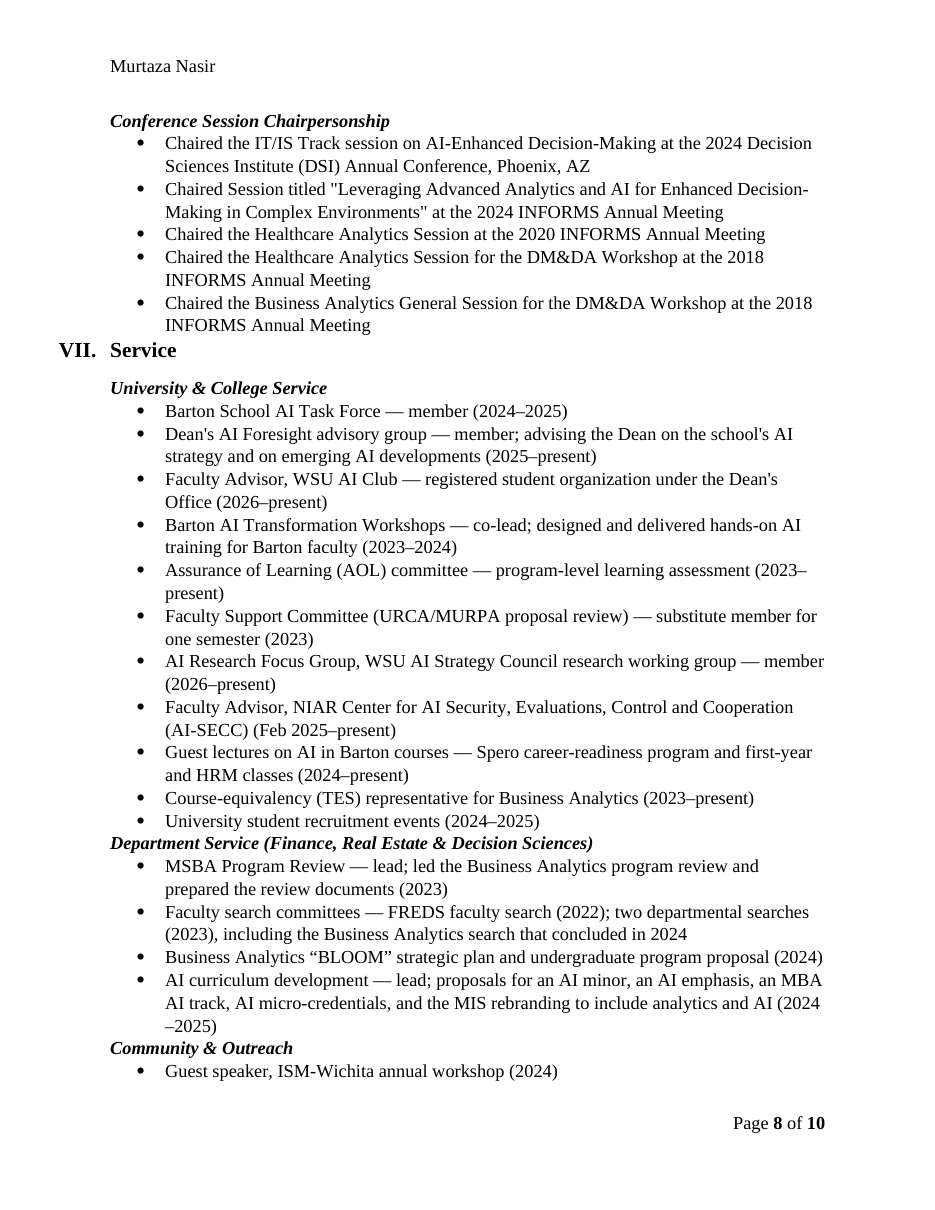 CV page 8