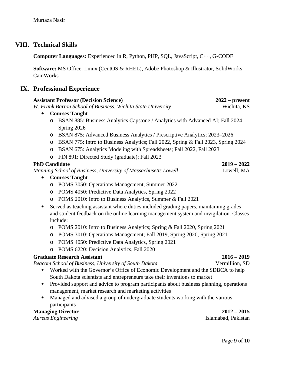 CV page 9